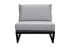 OUTFLEXX Loungesessel, Anthrazit / Creamy White, Aluminium / Polyester, 73x86x66 Cm, Inkl. Polster -Warmer Garten 7 20555.jpg