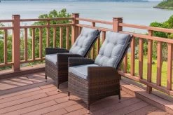 OUTFLEXX 2er Set Dining Sessel, Braun Marmoriert, Polyrattan, 55 X 65 X 112 Cm, Rücken Stufenlos Verstellbar -Warmer Garten 7 20662.jpg