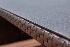 OUTFLEXX Dining Tisch, Braun Marmoriert, Polyrattan, 220 X 100 Cm, Tischplatte Spraystone, 6mm -Warmer Garten 7 20663.jpg