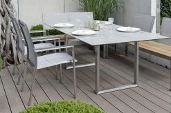STERN Cardiff Stapelsessel, Silber, Edelstahl/Textil/Aluminiumarmlehnen, 61x57x92 Cm, Gepolstert, Stapelbar -Warmer Garten 7 21910.jpg