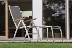 STERN Cardiff Esstischgarnitur, Silber/silbergrau, Edelstahl/Textilen/FSC-Teakholz, 162/220 X 90 Cm, 6 Multipos, Butterfly-Auszug 15 STERN Cardiff Esstischgarnitur, Silber/silbergrau, Edelstahl/Textilen/FSC-Teakholz, 162/220 X 90 Cm, 6 Multipos, Butterfly-Auszug -Warmer Garten 7 22463.jpg