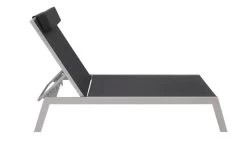 VILLANA 2er-Set Sonnenliegen, Silber/schwarz, Alu/Textil, 198x66x32cm, Mit Beistelltisch 45x45cm -Warmer Garten 8 13886.jpg