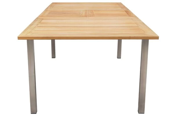 OUTFLEXX Set, Silber, 200/300 X 100 Cm, Edelstahl/Teak, Ausziehtisch, 8 Stühle Padded, 2 Multipositionssessel 10 OUTFLEXX Set, Silber, 200/300 X 100 Cm, Edelstahl/Teak, Ausziehtisch, 8 Stühle Padded, 2 Multipositionssessel – Bild 8