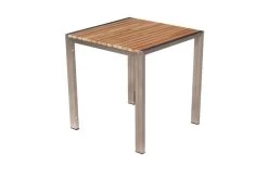 OUTFLEXX 2er-Set Rollliege, Taupe, Edelstahl/Teak, 212x71x36cm, Mit Beistelltisch 45x45cm -Warmer Garten 8 14171.jpg