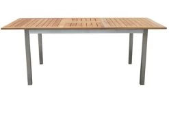 OUTFLEXX Set, Silber, 150 X 90 Cm, Edelstahl/Teak, Ausziehtisch, 6 Stühle, 2 Multipositionssessel -Warmer Garten 8 14237.jpg