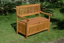 Ploß Aufbewahrungsbank, FSC-Akazie, 107 X 59 X 90 Cm, Inkl. Zinkbeschlägen -Warmer Garten 8 16526.jpg