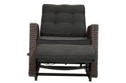 Ploß Rocking Relaxsessel, Grau/braun-meliert, Polyrattan, 73x85x47cm, Fußteil, Schaukelfunktion -Warmer Garten 8 18212.jpg