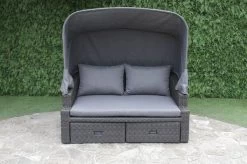 OUTFLEXX Fontana Loungebett, Grau, Polyrattan, Doppel-halbrund, Mit Unterschiebbaren Hockern, Dach Klappbar -Warmer Garten 8 18545.jpg