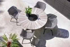 HARTMAN Delphine Armlehnensessel, Schwarz/weiß, Alu/Kunststoff -Warmer Garten 8 18696.jpg