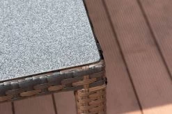 OUTFLEXX Dining Tisch, Braun Marmoriert, Polyrattan, 180 X 100 Cm, Tischplatte Spraystone, 6mm -Warmer Garten 8 20665.jpg