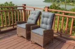 OUTFLEXX 2er Set Dining Sessel, Hellbraun, Polyrattan, 55 X 65 X 112 Cm, Rücken Stufenlos Verstellbar -Warmer Garten 8 20678.jpg