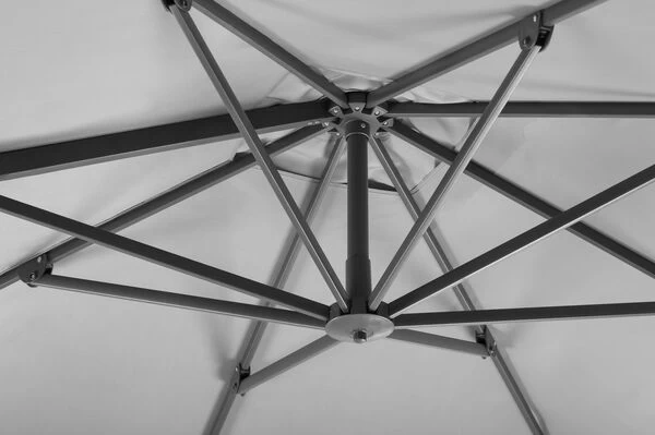 Schneider® SCHNEIDER Rhodos Twist Ampelschirm, Silbergrau, Quadratisch, 300 X 300 Cm 8 Schneider® SCHNEIDER Rhodos Twist Ampelschirm, Silbergrau, Quadratisch, 300 X 300 Cm – Bild 6