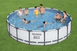 BESTWAY Steel Pro MAX Pool Komplett-Set, Grau, DuraPlus, Ø549x122cm, Mit Filterpumpe, Leiter, Abdeckplane -Warmer Garten 8 21934.jpg