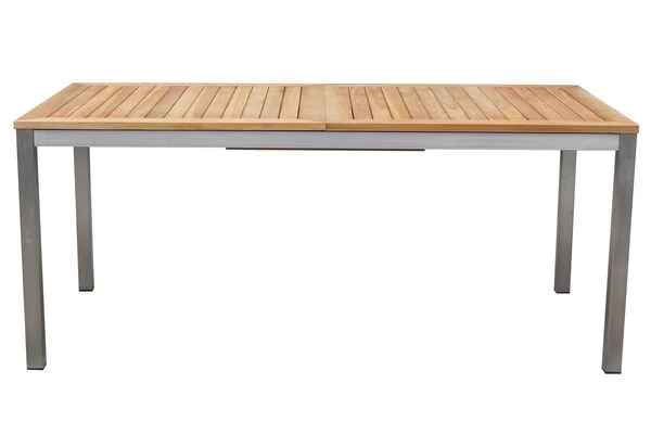 OUTFLEXX Set, Silber, 200/300 X 100 Cm, Edelstahl/Teak, Ausziehtisch, 8 Stühle Padded, 2 Multipositionssessel 11 OUTFLEXX Set, Silber, 200/300 X 100 Cm, Edelstahl/Teak, Ausziehtisch, 8 Stühle Padded, 2 Multipositionssessel – Bild 9