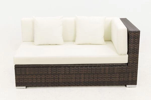 OUTFLEXX 2-Sitzer Ecksofa, Braun Marmoriert, Polyrattan, 145 X 85 X 70 Cm, Wasserfeste Kissenbox, Armlehne Li. 11 OUTFLEXX 2-Sitzer Ecksofa, Braun Marmoriert, Polyrattan, 145 X 85 X 70 Cm, Wasserfeste Kissenbox, Armlehne Li. – Bild 9