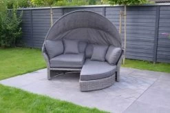 OUTFLEXX Sonneninsel, Grau, Polyrattan, Halbrund, 193 X 104 X 74 Cm, Hocker Drehbar, Dach Klappbar -Warmer Garten 9 16110.jpg