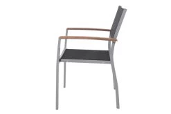 VILLANA Esstischgarnitur, Silber/schwarz, Alu / FSC-Akazienholz, Gartentisch 150 X 90 Cm, 4 Multipositionssessel -Warmer Garten 9 16469.jpg