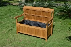 Ploß Aufbewahrungsbank, FSC-Akazie, 107 X 59 X 90 Cm, Inkl. Zinkbeschlägen -Warmer Garten 9 16526.jpg