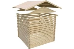 KARIBU Blockbohlenhaus Meldorf 6, Fichtenholz Ca. 40 Mm, Satteldach 19 KARIBU Blockbohlenhaus Meldorf 6, Fichtenholz Ca. 40 Mm, Satteldach -Warmer Garten 9 19430 1.jpg
