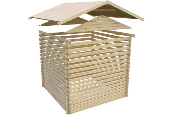 KARIBU Blockbohlenhaus Meldorf 6, Fichtenholz Ca. 40 Mm, Satteldach 11 KARIBU Blockbohlenhaus Meldorf 6, Fichtenholz Ca. 40 Mm, Satteldach – Bild 9