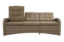 Ploß Rabida Comfort Dining / Lounge 3-Sitzer Sofa, Champagner-meliert, Polyrattan, 210x85x112 Cm, Verstellbar -Warmer Garten 9 20164.jpg