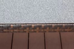 OUTFLEXX Dining Tisch, Braun Marmoriert, Polyrattan, 180 X 100 Cm, Tischplatte Spraystone, 6mm -Warmer Garten 9 20665.jpg