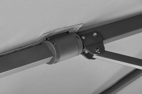 Schneider® SCHNEIDER Rhodos Twist Ampelschirm, Silbergrau, Quadratisch, 300 X 300 Cm 9 Schneider® SCHNEIDER Rhodos Twist Ampelschirm, Silbergrau, Quadratisch, 300 X 300 Cm – Bild 7