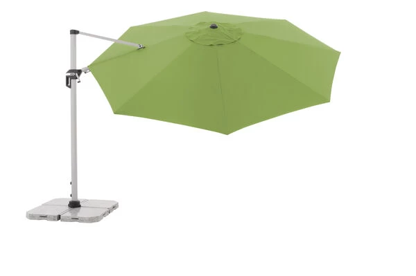 DOPPLER Active Pendelschirm, Fresh Green, Alu/Polyester, 370cmx210 Cm, Mit Kurbel, 360°-drehbar 11 DOPPLER Active Pendelschirm, Fresh Green, Alu/Polyester, 370cmx210 Cm, Mit Kurbel, 360°-drehbar – Bild 9